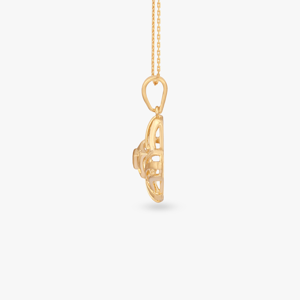 Abstract Aura Gold Pendant,,hi-res image number null