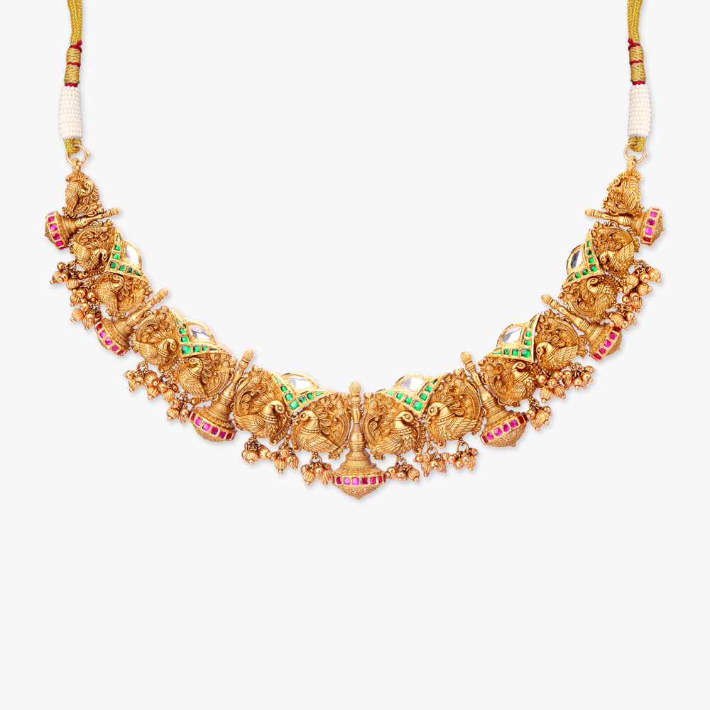 Graceful Wings Gold Necklace set,,hi-res image number null