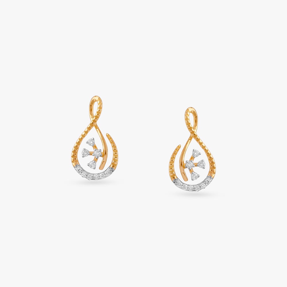 Whimsical Loop Diamond Pendant and Earrings Set,,hi-res image number null