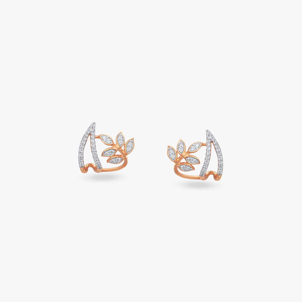 Garden Bloom Diamond Stud Earrings,,hi-res image number null