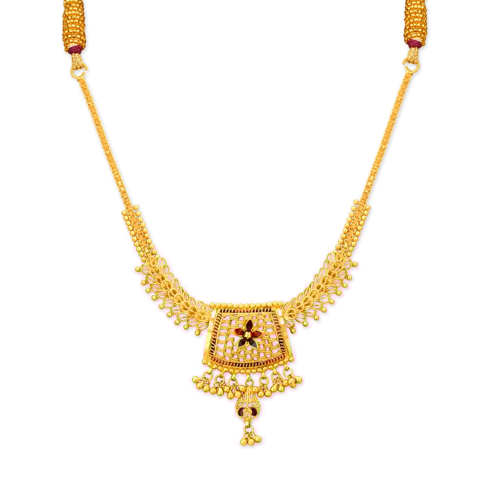 Rhombic Gold Necklace Set,,hi-res image number null