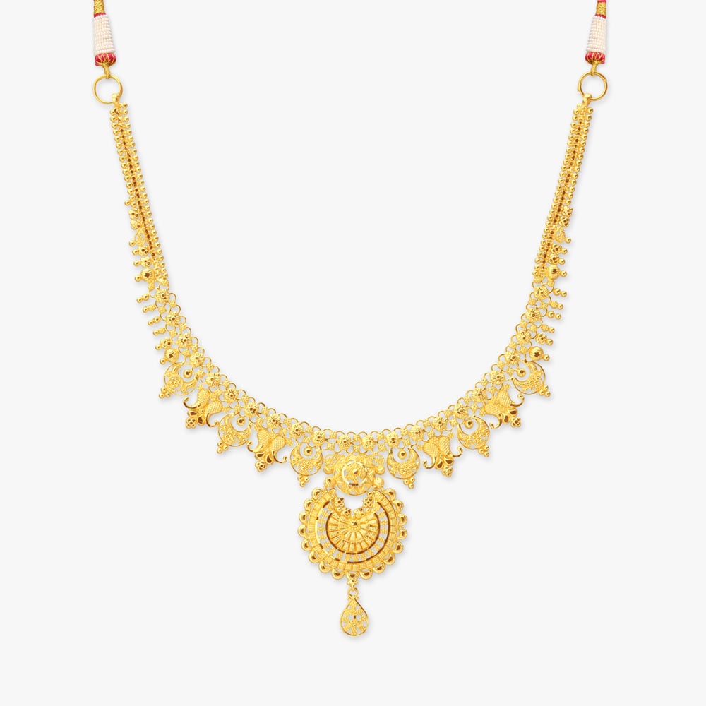 

Ornate Aura Gold Necklace