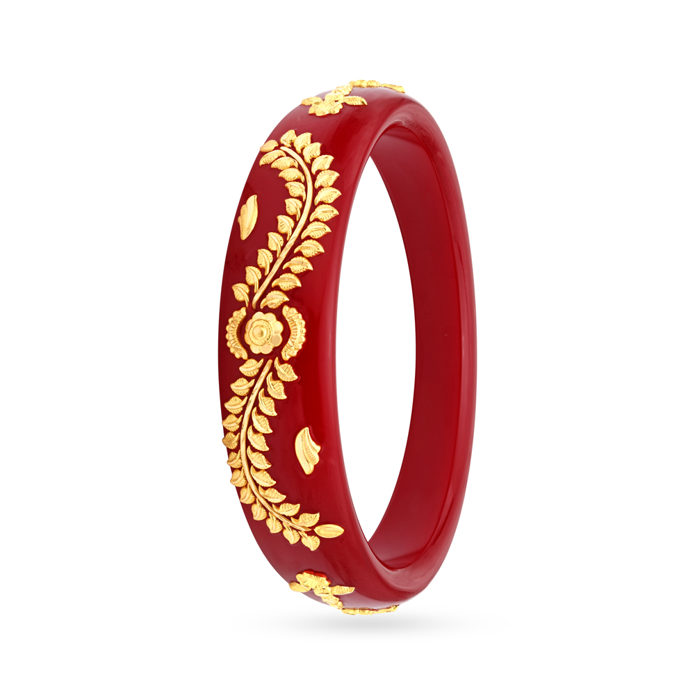 Traditional Gold Pola Bangle for the Bengali Bride,,hi-res image number null