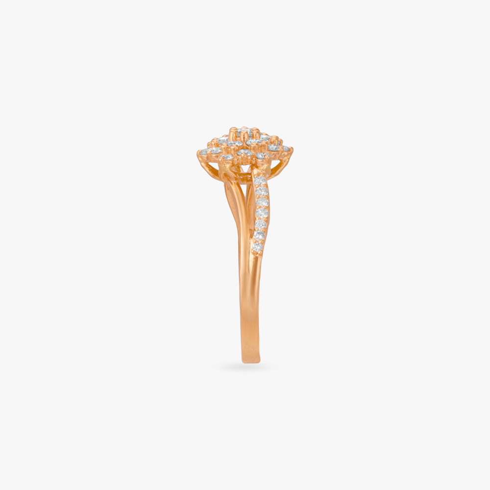 Rosy Gleam Diamond Finger Ring,,hi-res image number null