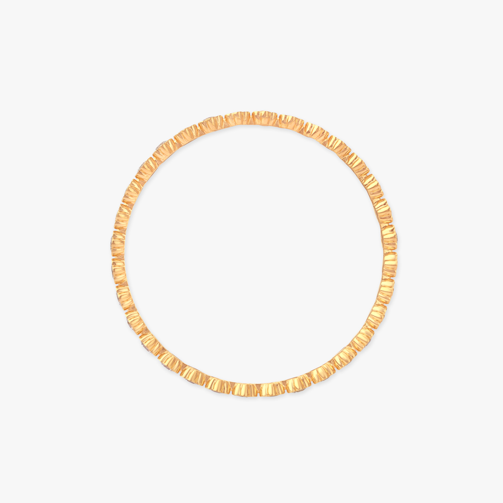 Petal Parade Solitaire Diamond Bangle,,hi-res image number null
