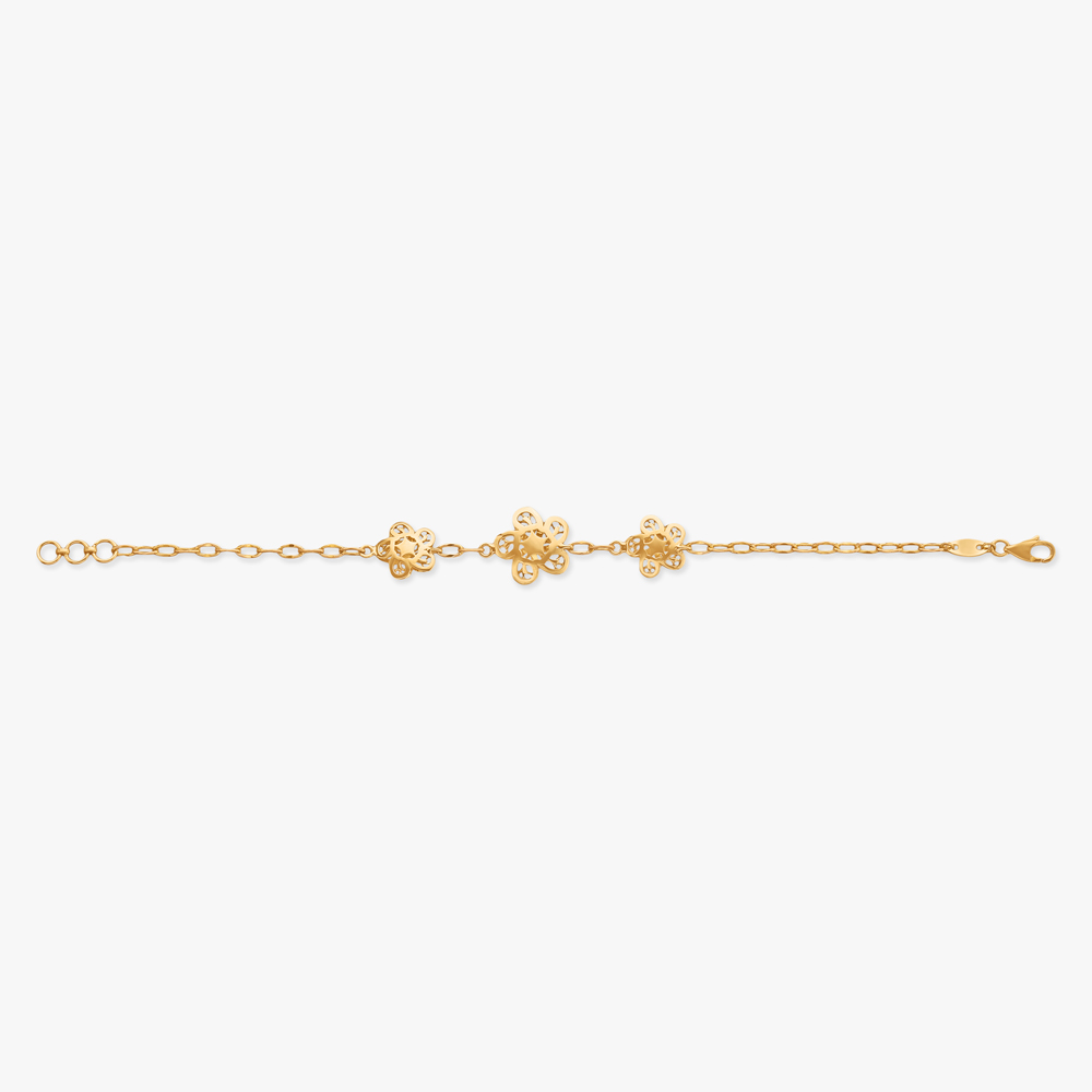 Bloom Circuit Gold Bracelet,,hi-res image number null