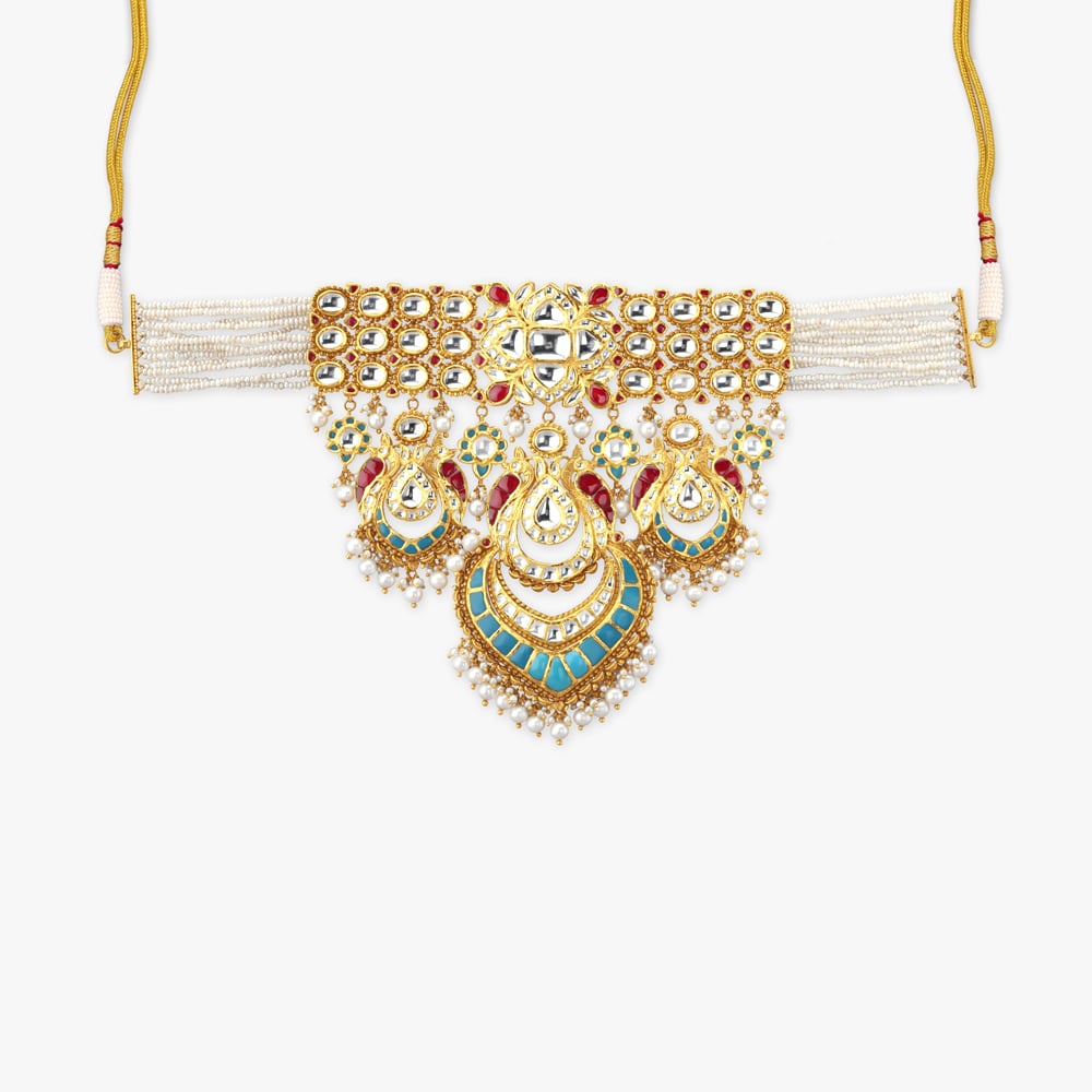 Azure Muse Gold Necklace set,,hi-res image number null