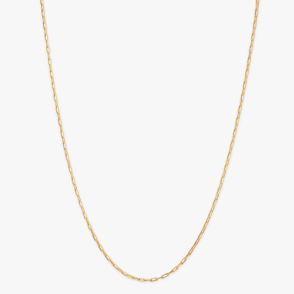 Mens 22 Karat Yellow Gold Minimal Chain,,hi-res image number null