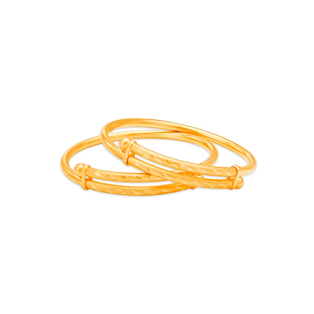 Little Stars Gold Bangles for Kids,,hi-res image number null