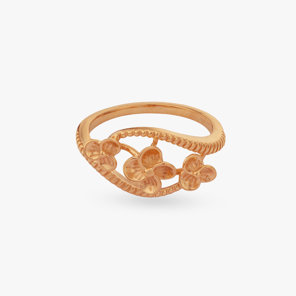 Floral Cluster Gold Ring,,hi-res image number null