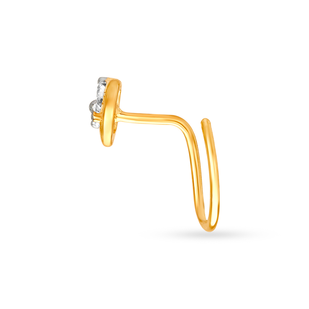 

Elegant Diamond Nose Pin