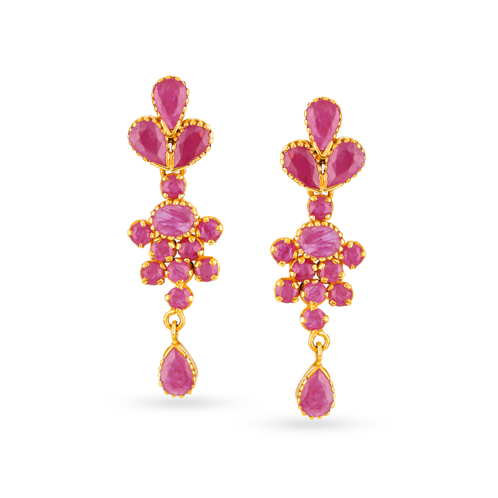 998 Floral Drop Earrings