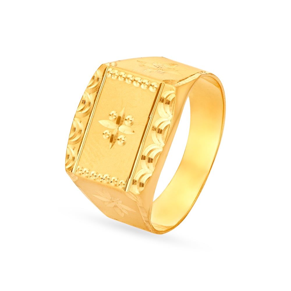 Grand Box Gold Ring for Men