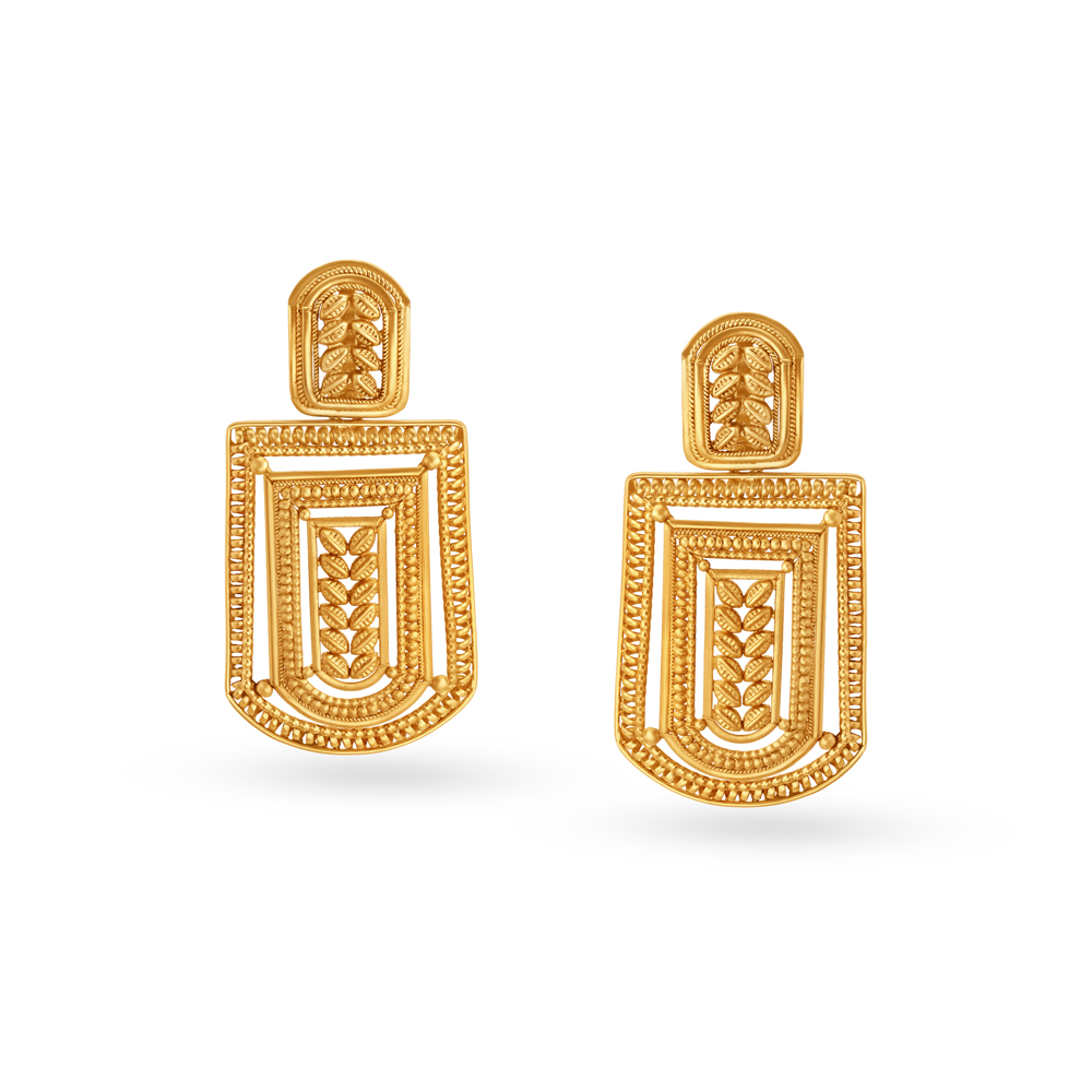 Surreal Geometric Gold Necklace Set,,hi-res image number null