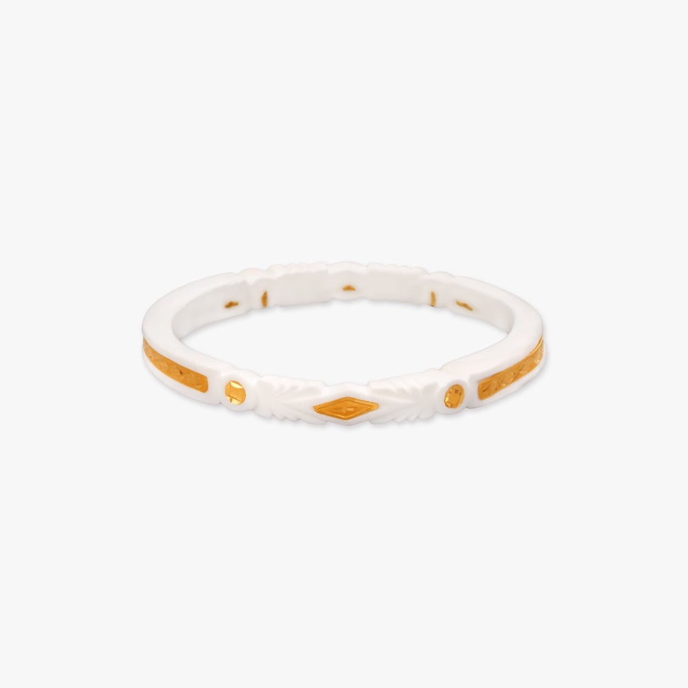 

Sacred Bloom Gold Pola Bangle