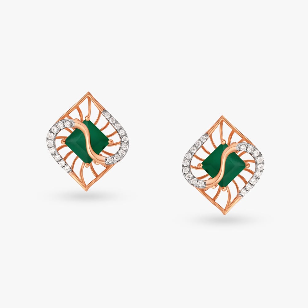 Enchanted Diamond Stud Earrings,,hi-res image number null