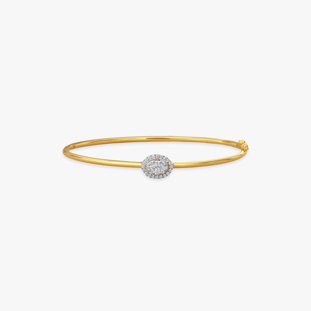 

Regal Oval Diamond Bangle