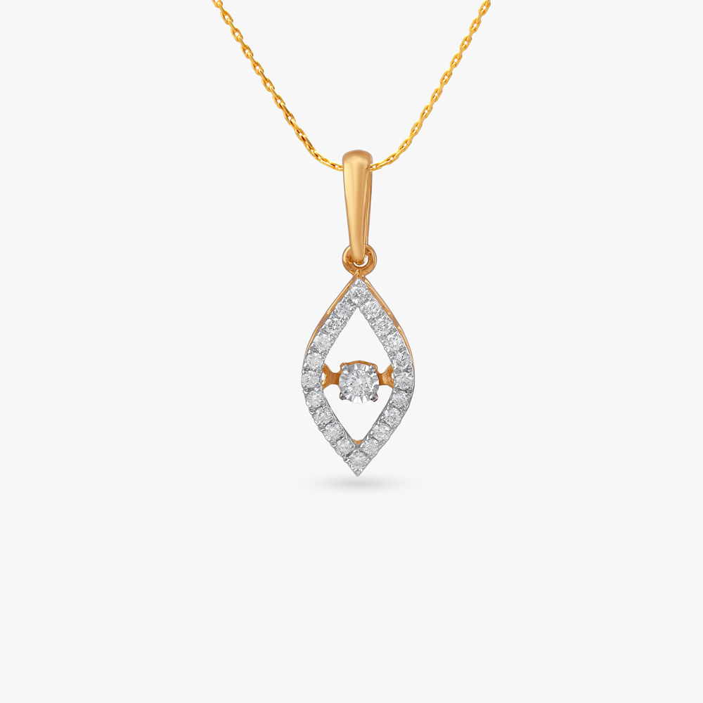 

Sleek Marquise Diamond Pendant and Earrings Set