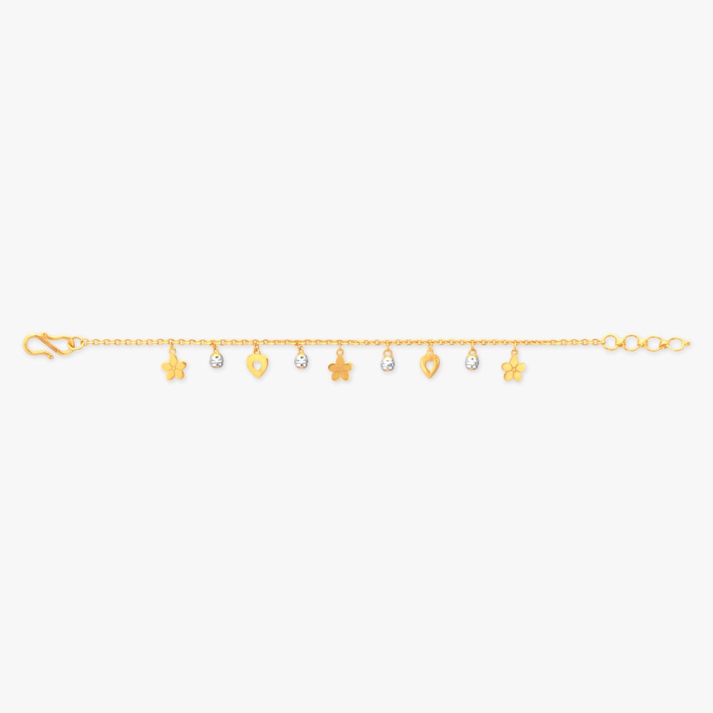 Twinkling Garden Gold Bracelet for Kids,,hi-res image number null