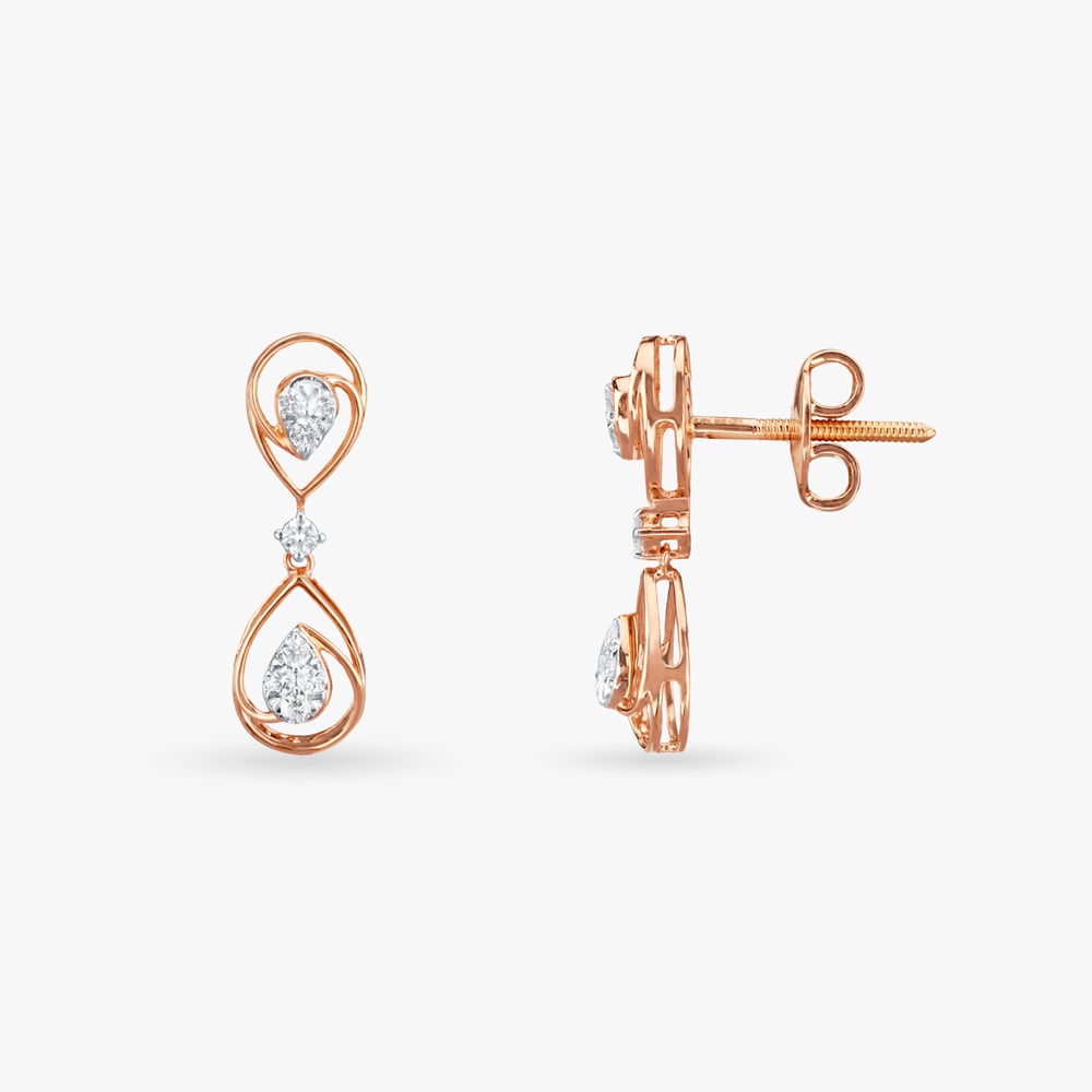 Teardrop Infinity Diamond Necklace Set,,hi-res image number null