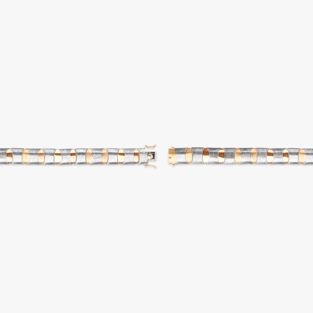 Tapered Shine Gold Bracelet for Men,,hi-res image number null