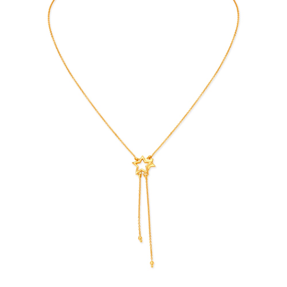 Kids Fashionanble Star Pattern Gold Chain for Kids,,hi-res image number null