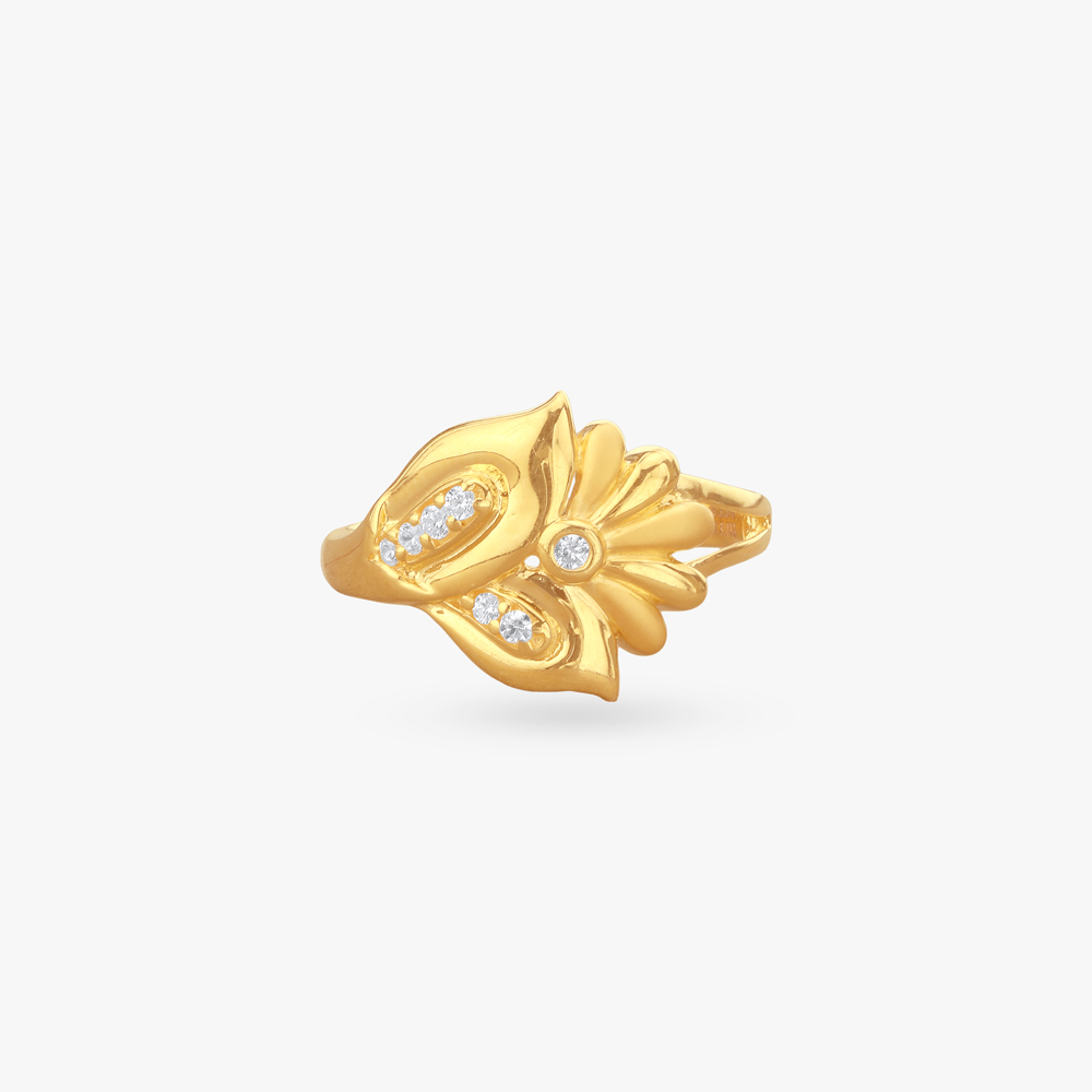 

Blossom Arc Gold Ring