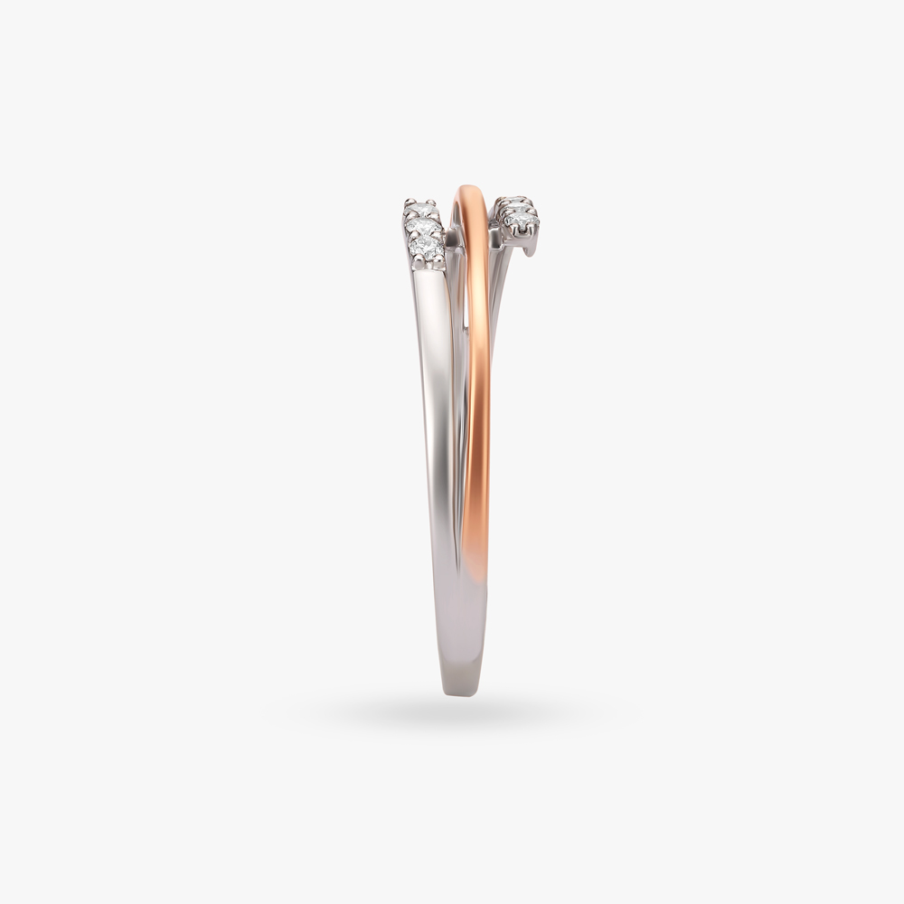 Dual Gold Radiance Diamond Wrap Finger Ring,,hi-res image number null