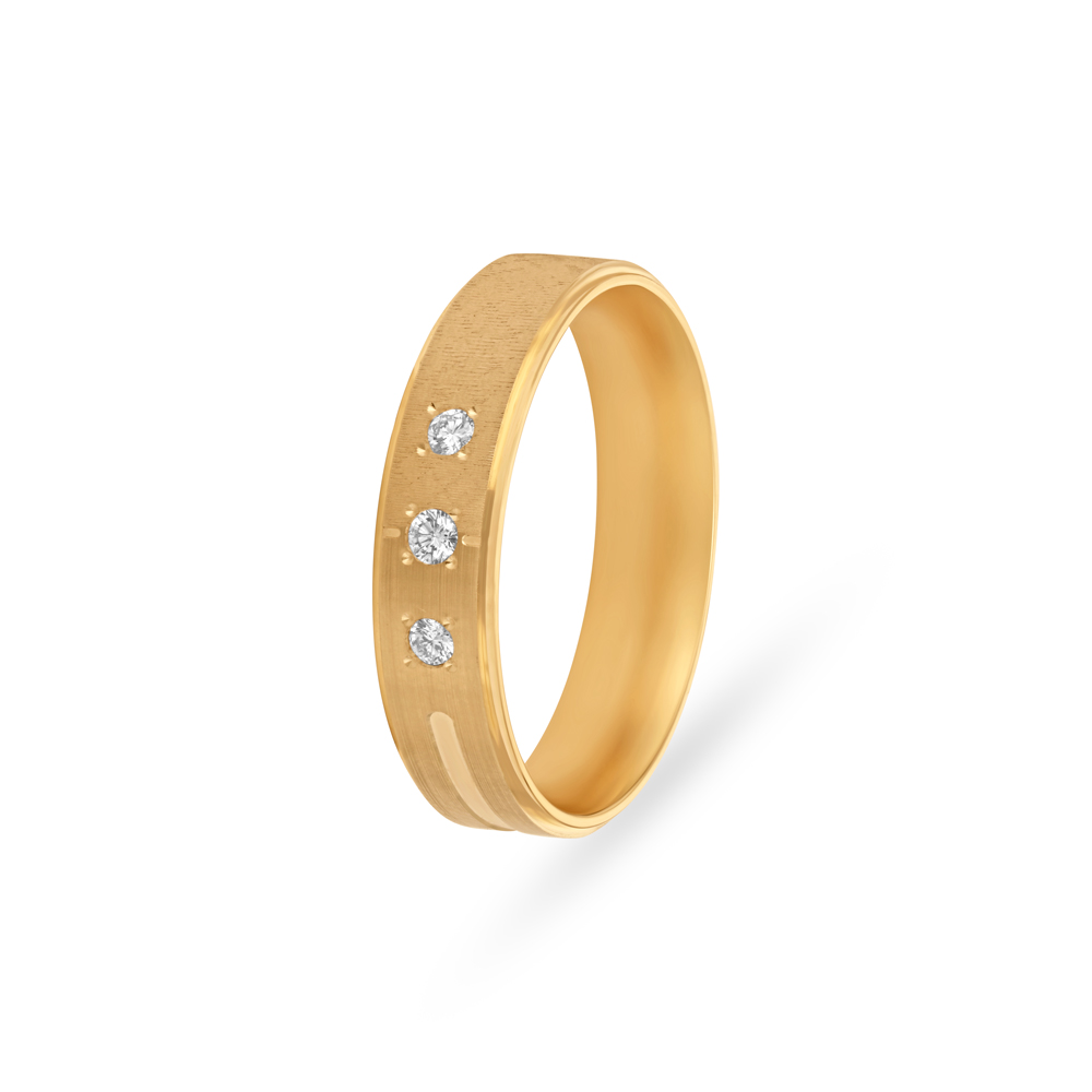 

Linear Diamond Men's Finger Ring