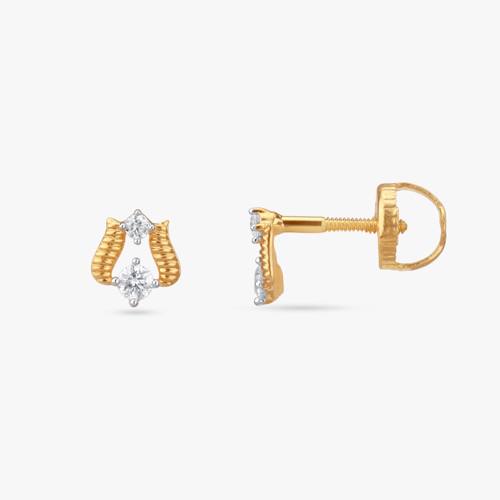 Radiant Joy Diamond Stud Earrings For Kids,,hi-res image number null