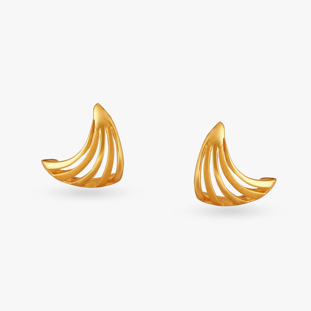 Twisted Gold Pendant and Earrings Set,,hi-res image number null
