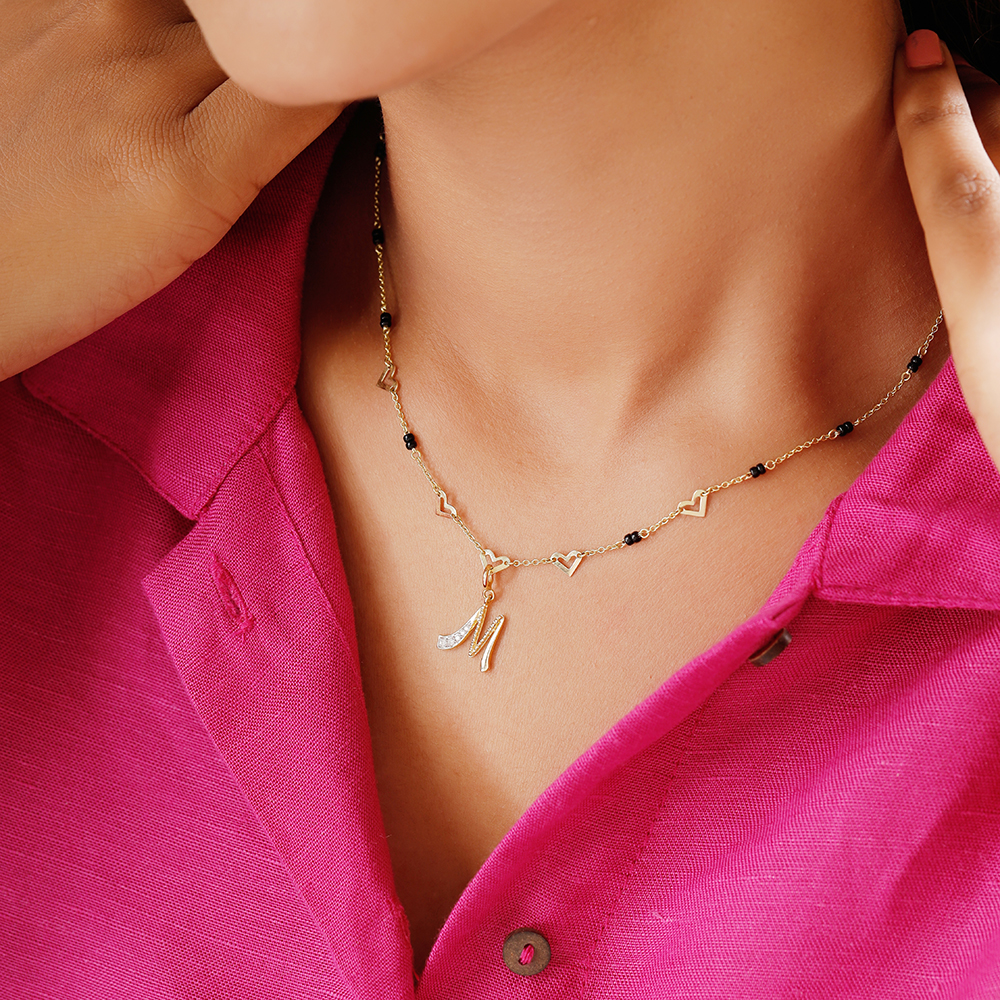 Mia Sutra DIY with Alphabet Charms- M,,hi-res image number null