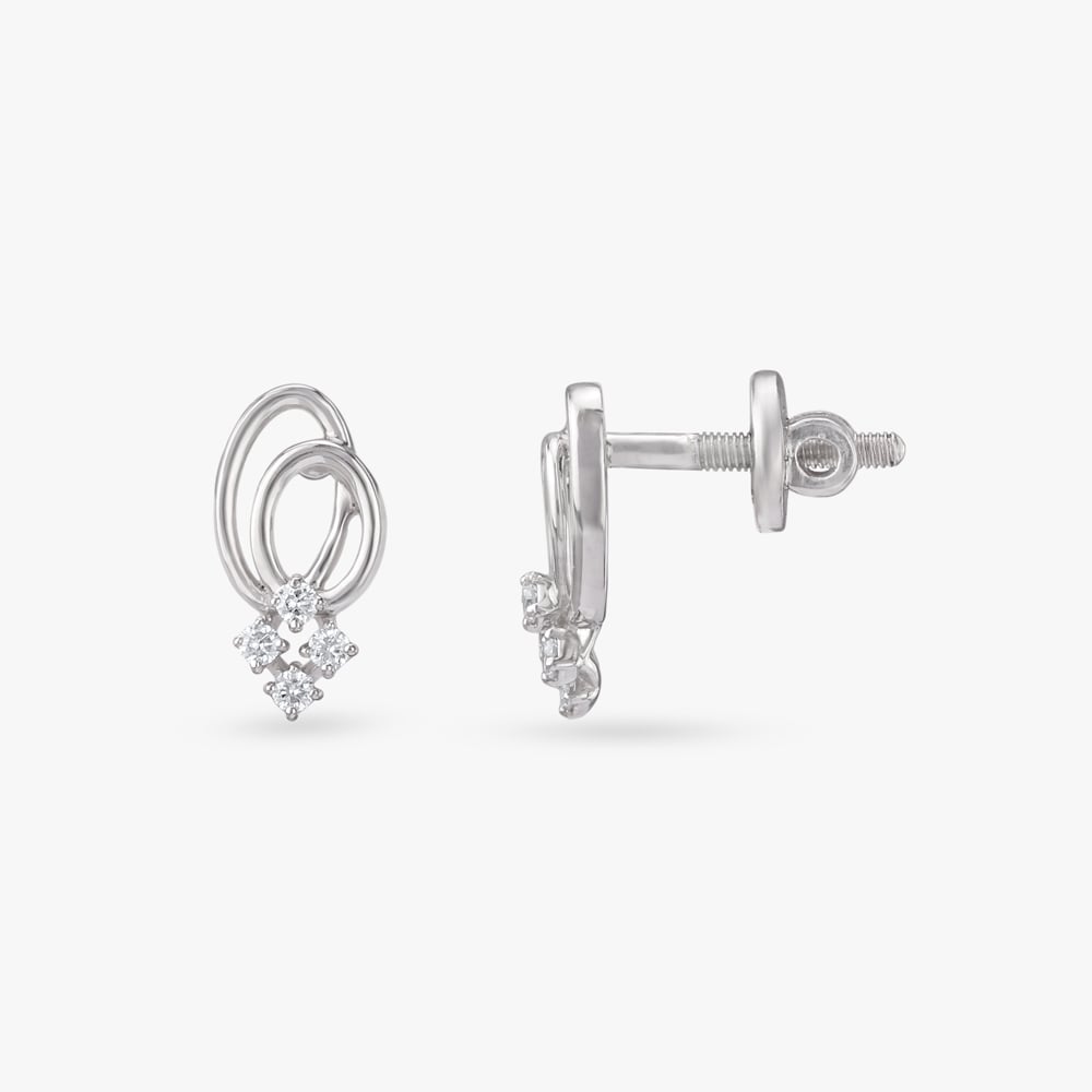 Eclipse Flow Diamond Stud Earrings,,hi-res image number null