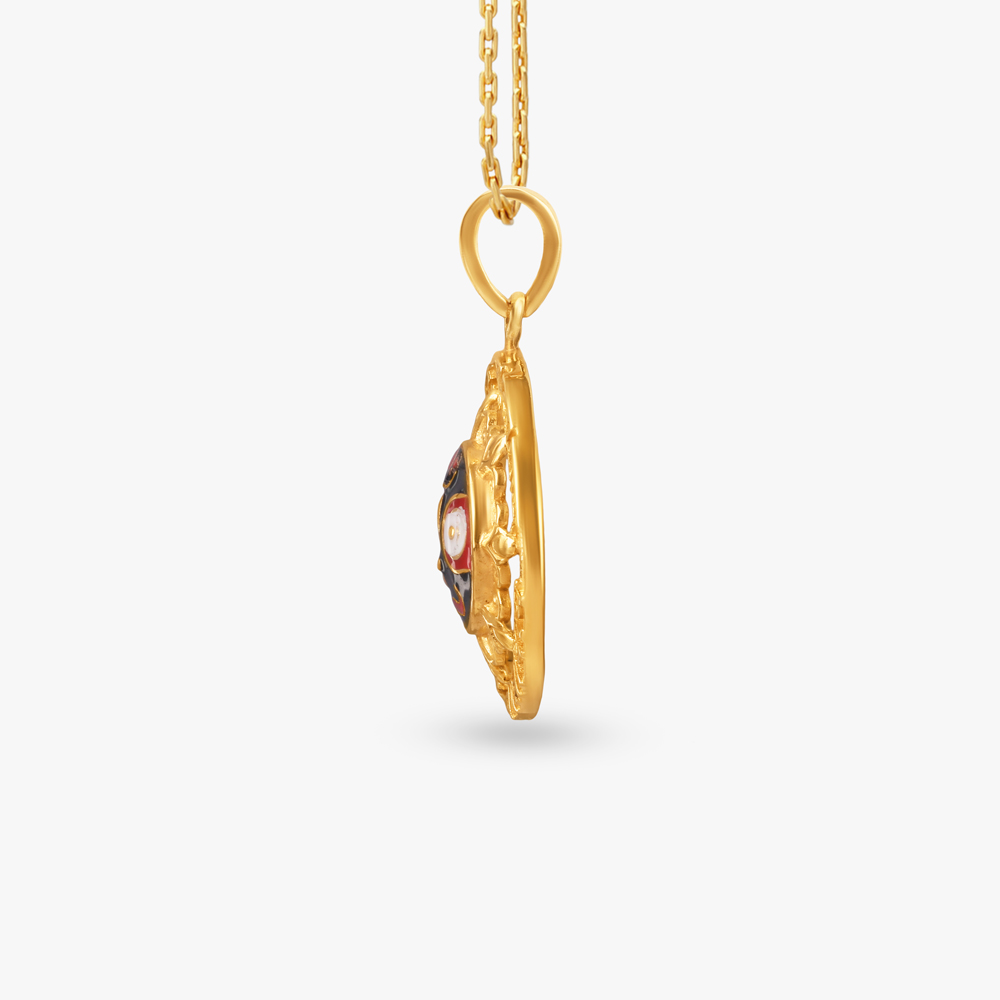 Radiant Jagannath Gold Pendant,,hi-res image number null