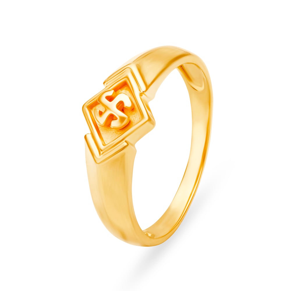 Men's Om Ring In 22Kt Gold | SEHGAL GOLD ORNAMENTS PVT. LTD.