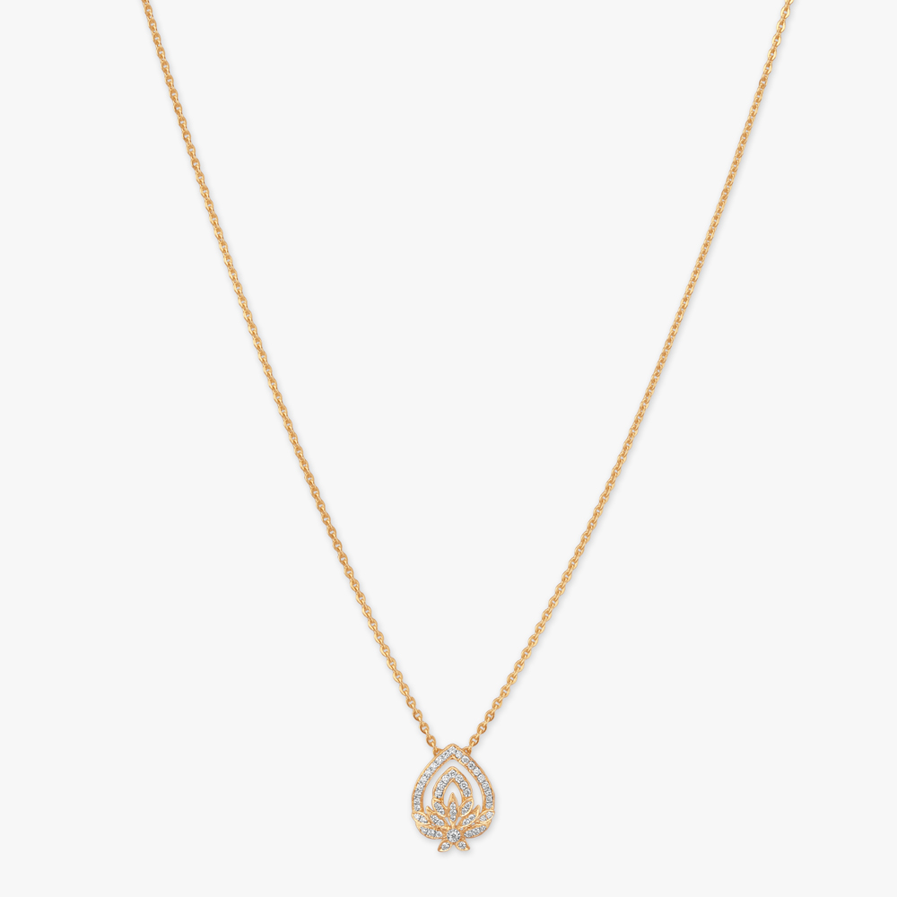 Radiant Teardrop Diamond Pendant with Chain,,hi-res image number null