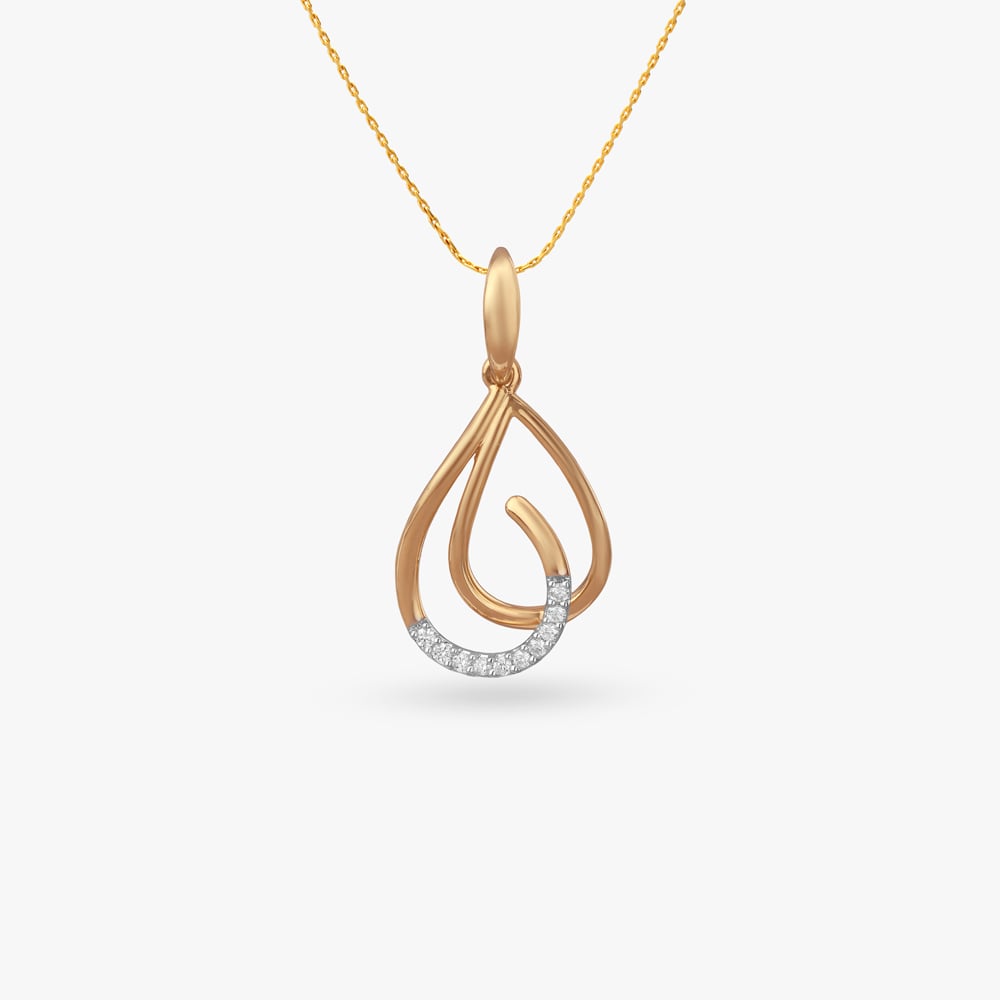 Inner Arc Diamond Pendant,,hi-res image number null