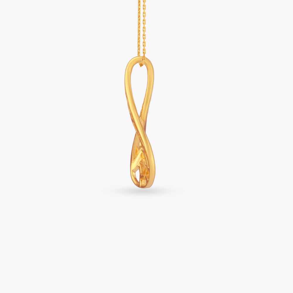 Twisted Lace Gold Pendant,,hi-res image number null