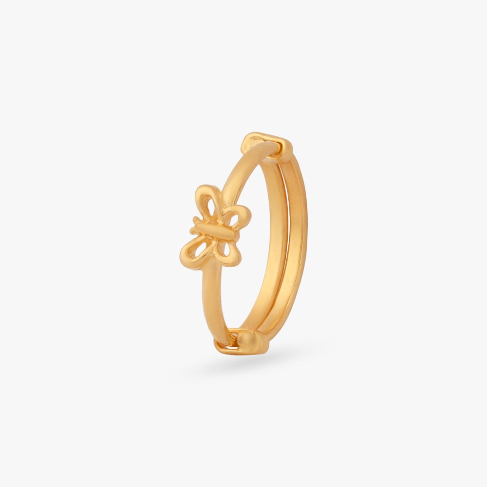 

Butterfly Bow Gold Ring for Kids