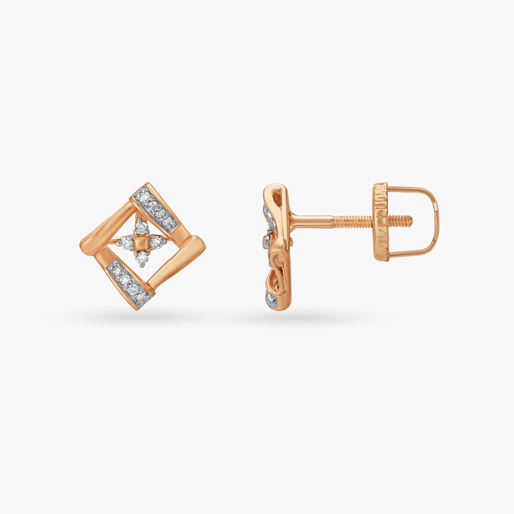 Charming Flower Diamond Pendant and Earrings Set,,hi-res image number null