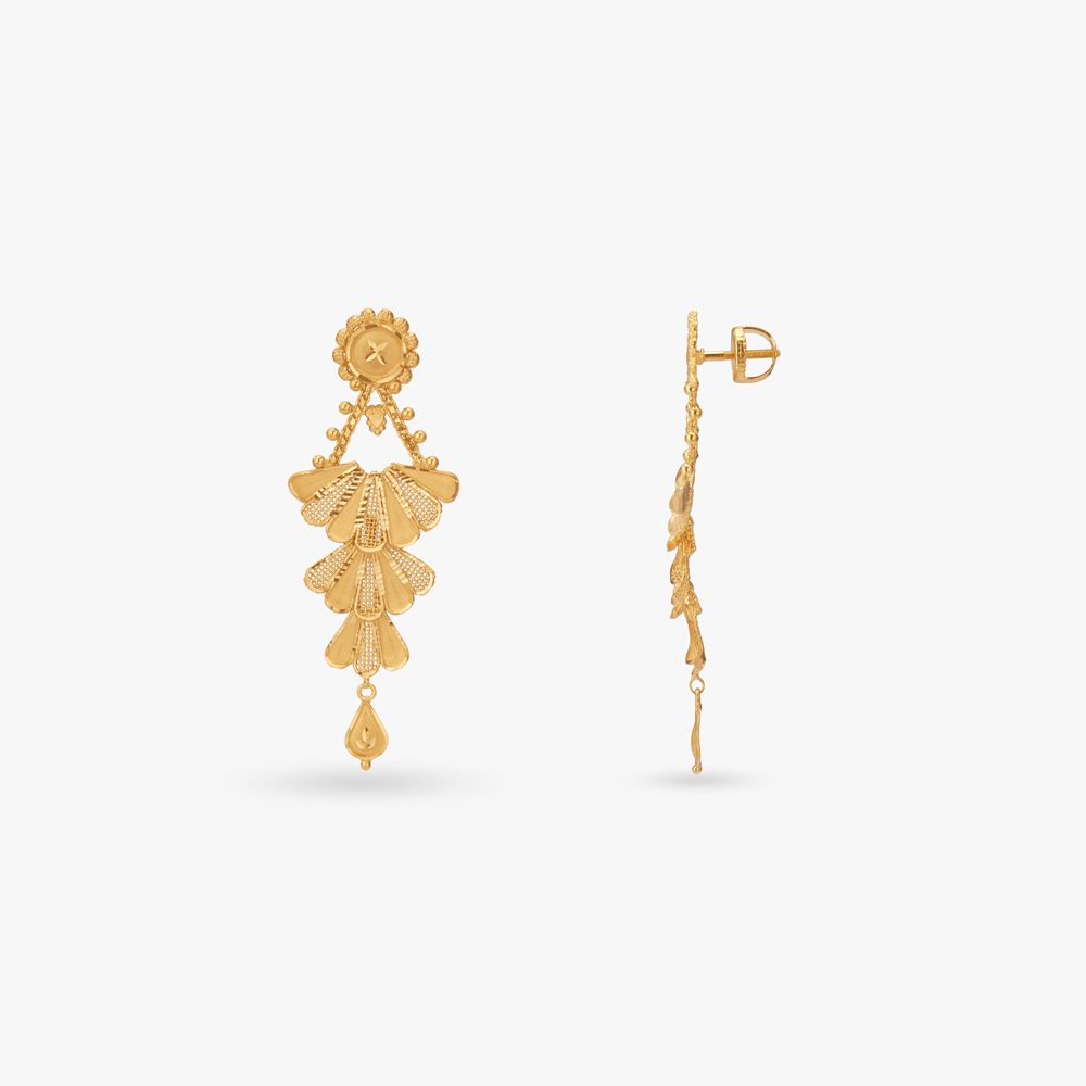 Floral Elegance Gold Necklace Set,,hi-res image number null