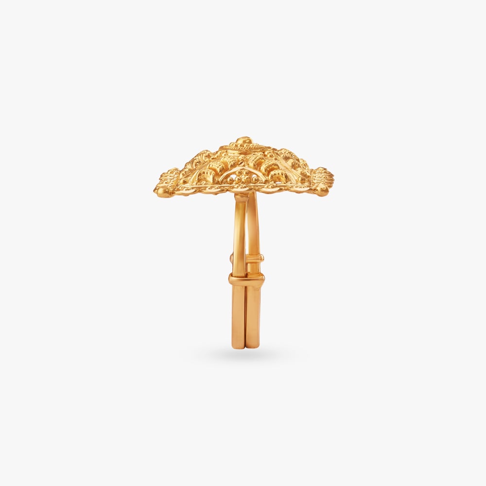 Ornate Square Gold Ring,,hi-res image number null