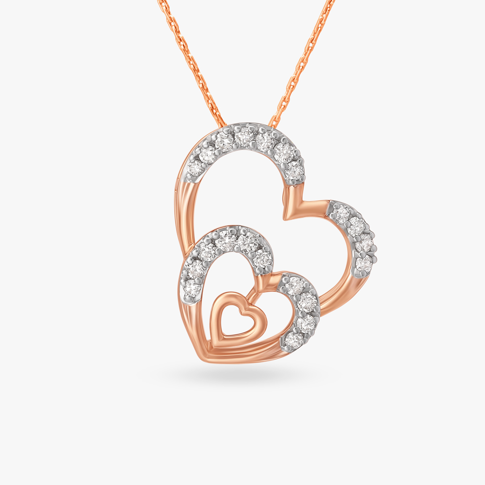 Infinite Hearts Diamond Pendant