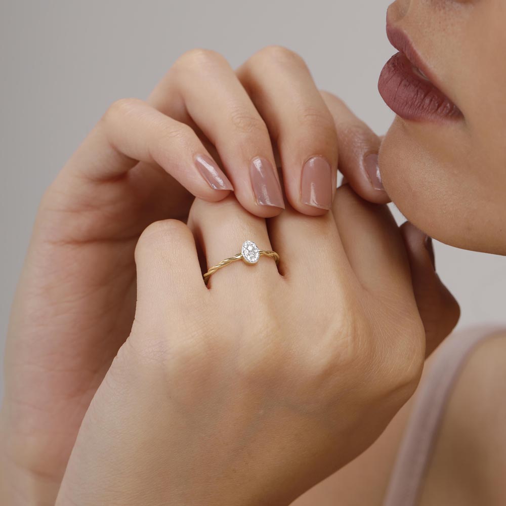 Twisted Halo Diamond Ring,,hi-res image number null