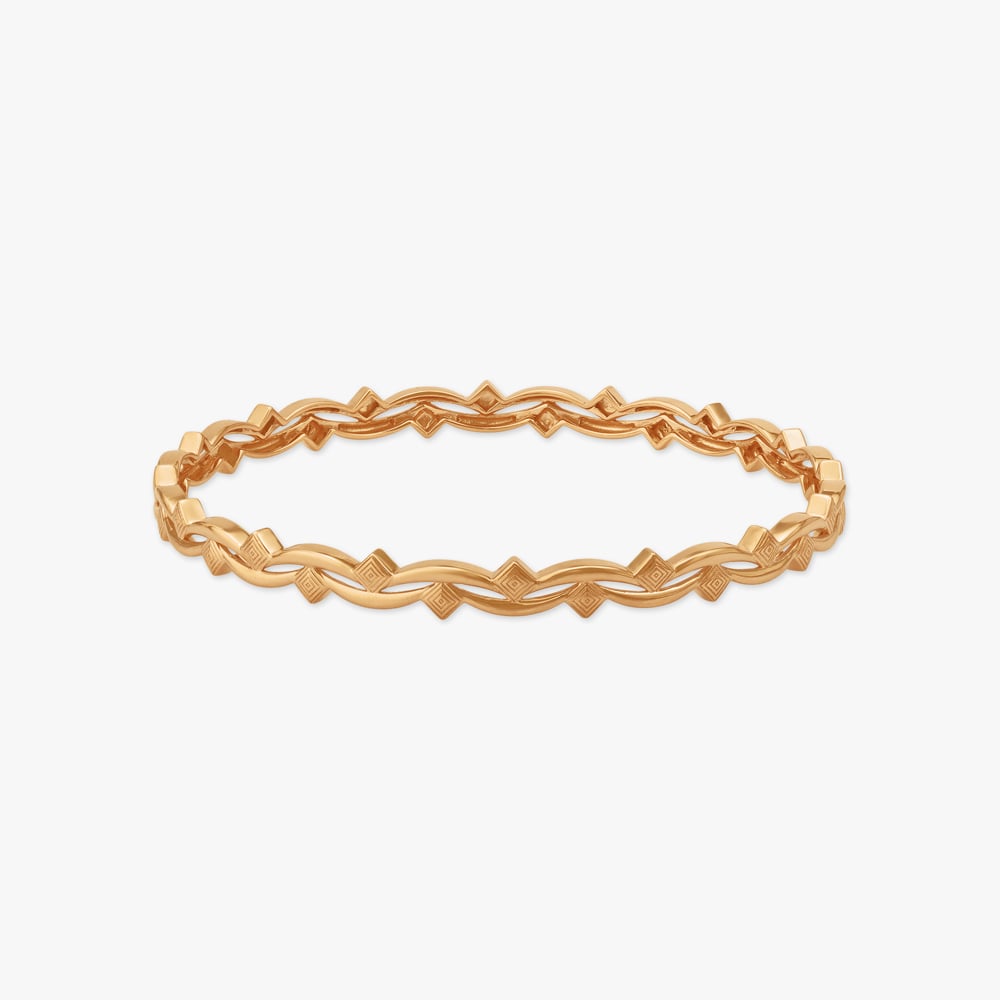 Twisted Grace Gold Bangles,,hi-res image number null