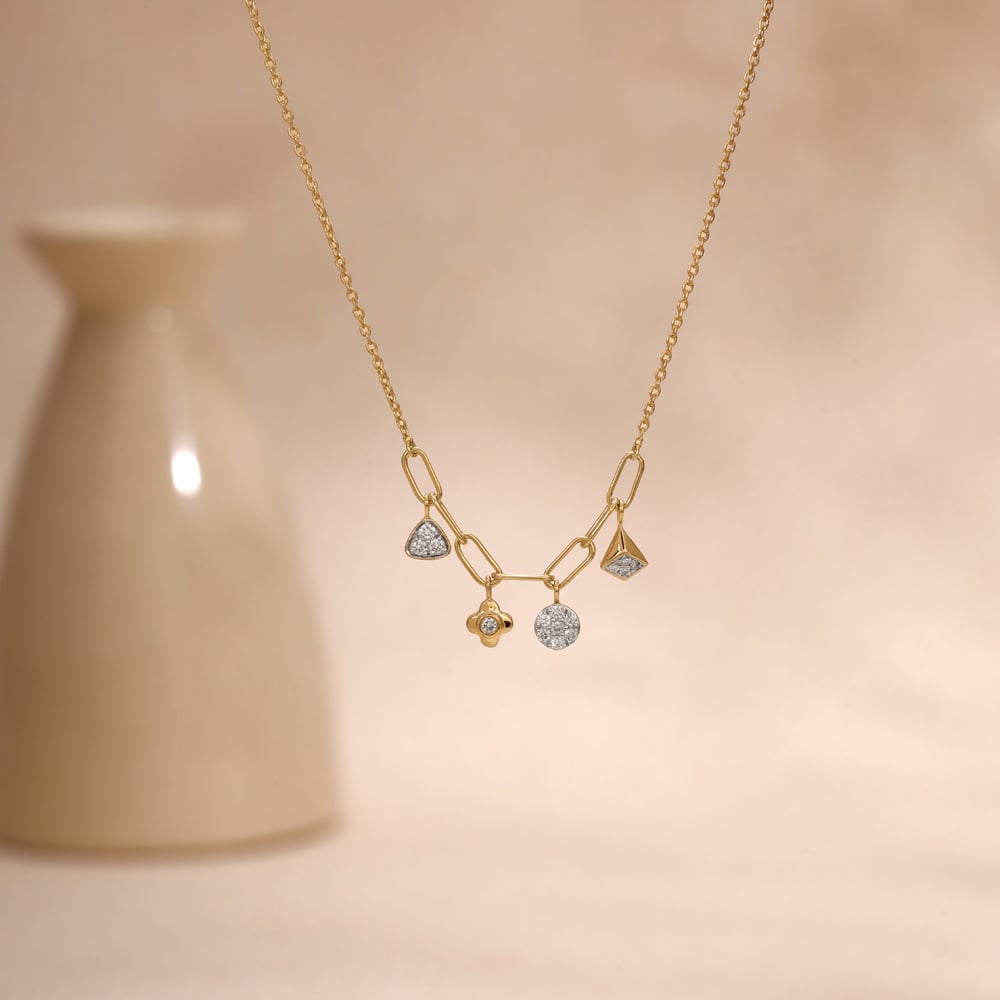 Playful Balance Diamond Necklace,,hi-res image number null