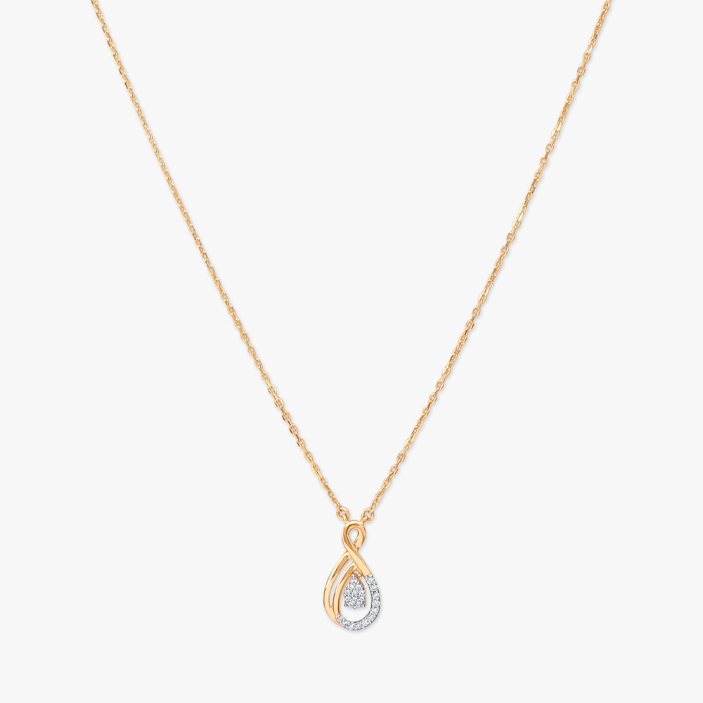 

Teardrop Whispers Diamond Pendant with Chain