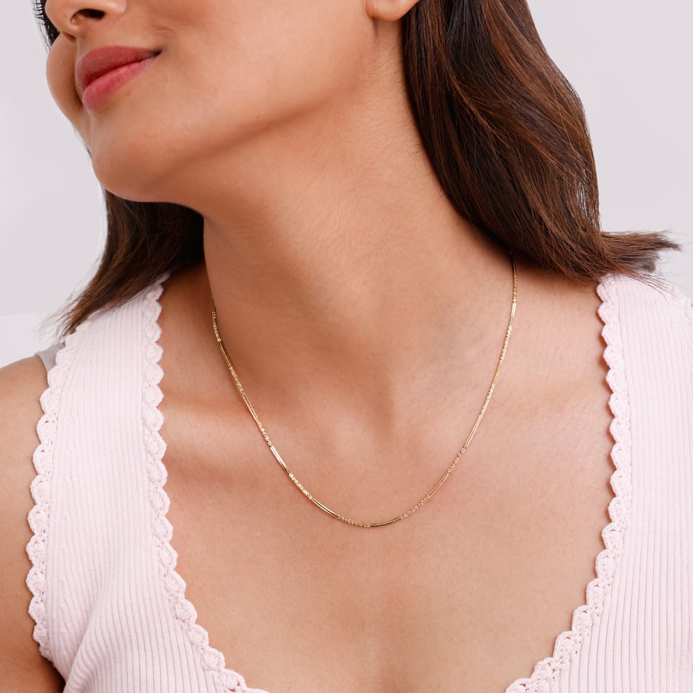 Textured Radiant Gold Chain,,hi-res image number null