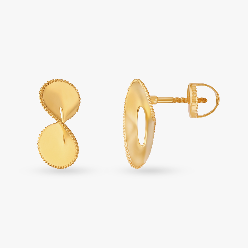 Modern Filigree Stud Earrings,,hi-res image number null