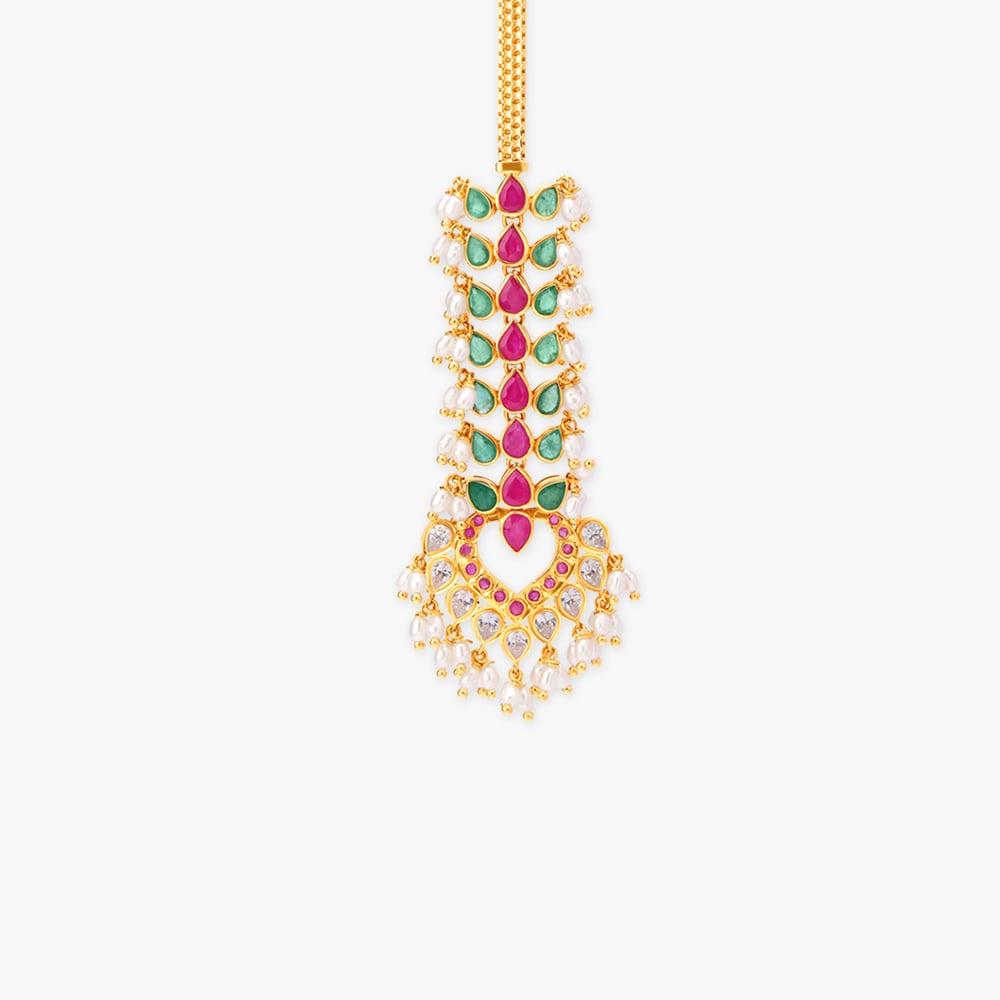 Cascade Gold Maang Tikka,,hi-res image number null